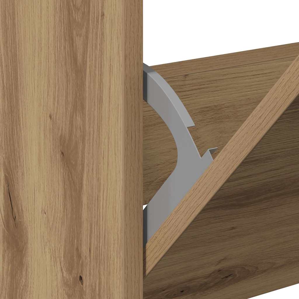 Shoe Cabinet Artisan oak 80 x 21 x 125.5 cm Engineered wood