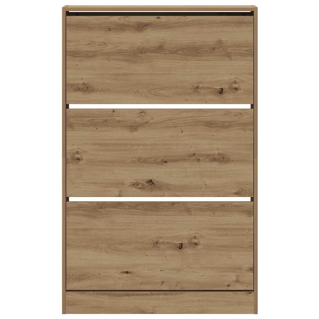 Shoe Cabinet Artisan oak 80 x 21 x 125.5 cm Engineered wood
