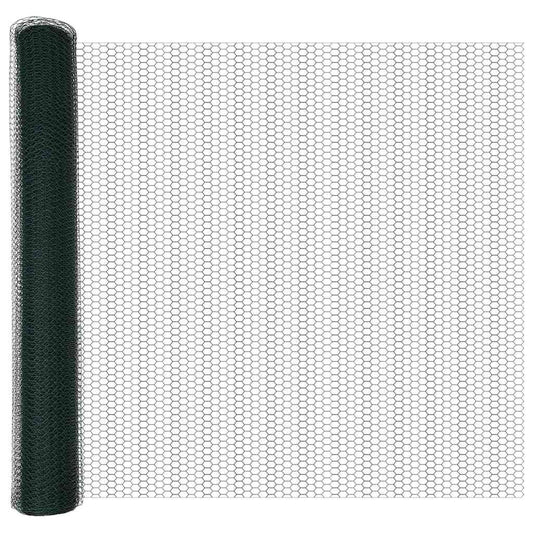 Hexagon Fence Green 1 x 50 m PVC