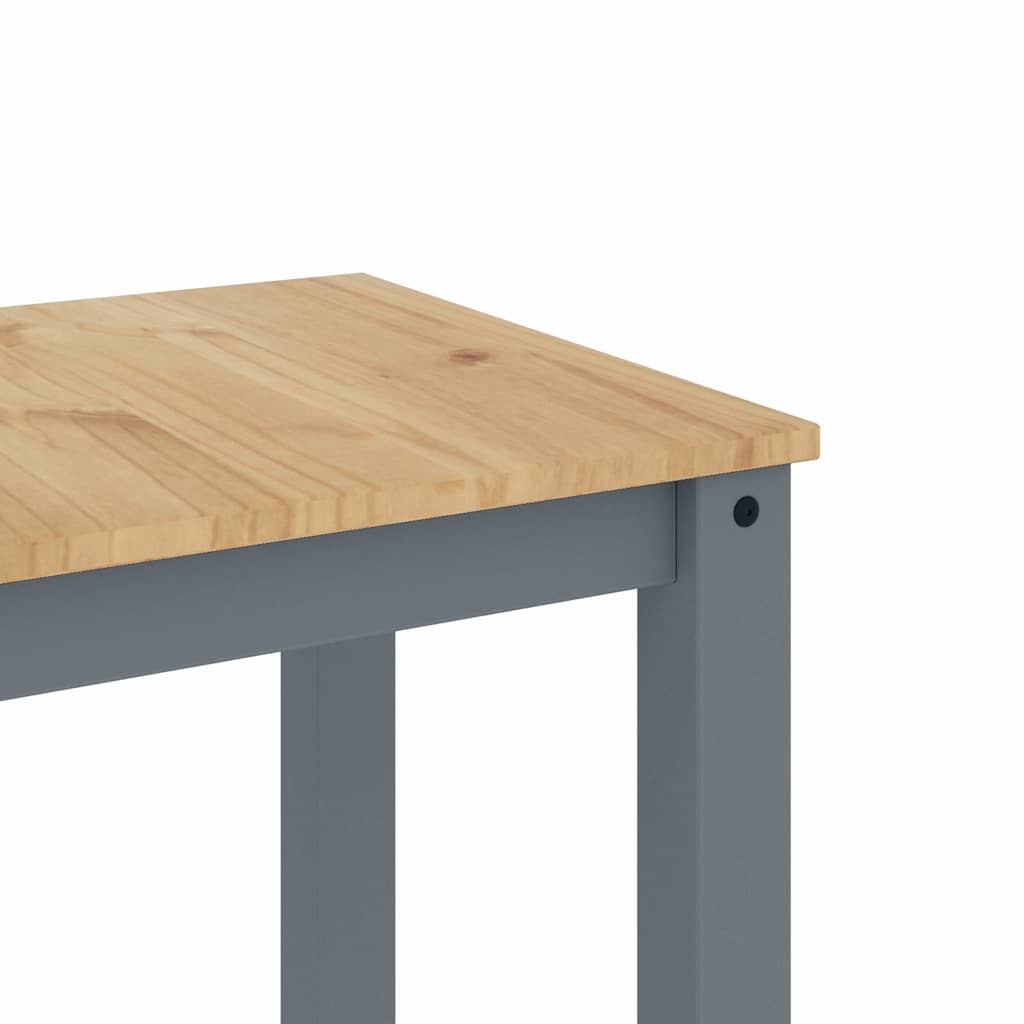 5 Piece Dining Set PANAMA Grey Solid Wood Pine
