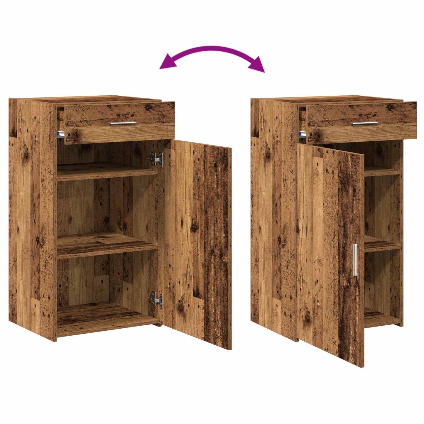 Sideboard Old Wood 50 x 42.5 x 93 cm