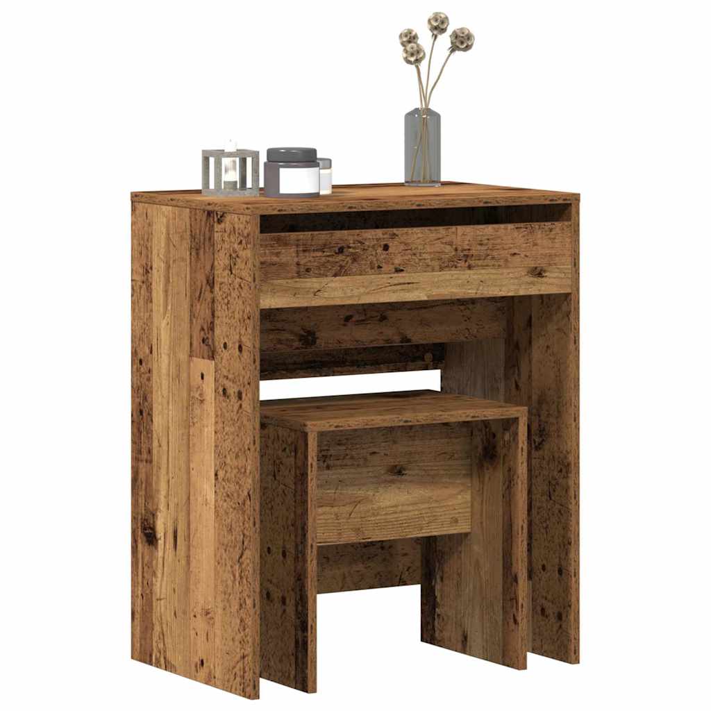 Dressing Table Old Wood 60 x 40 x 75 cm Engineered wood