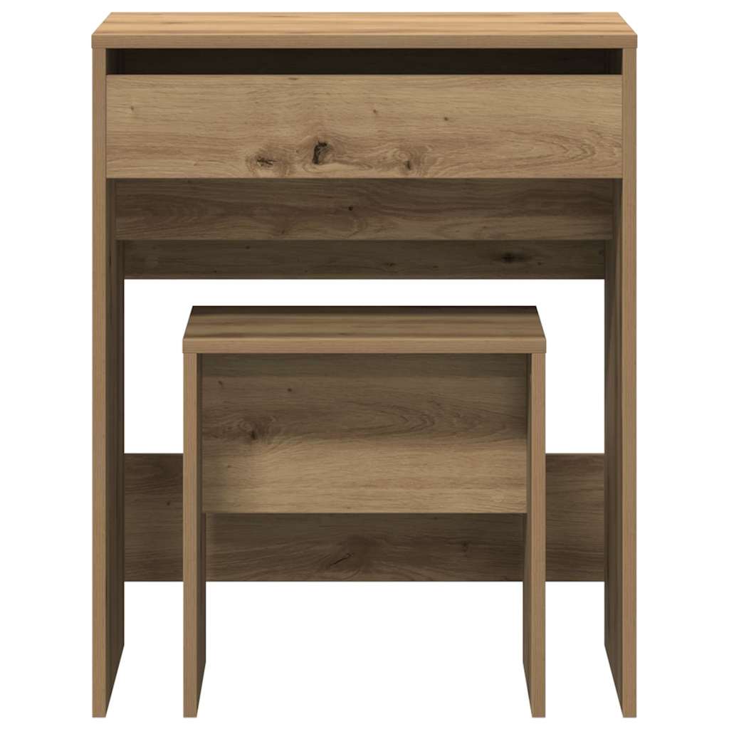 Dressing Table Artisan oak 60 x 40 x 75 cm Engineered wood