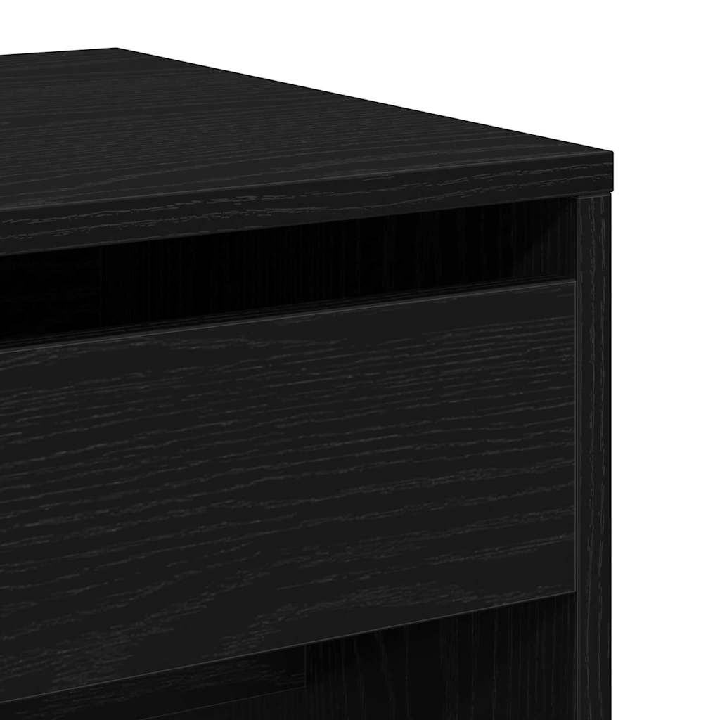 Dressing Table Black oak 60 x 40 x 75 cm Engineered wood