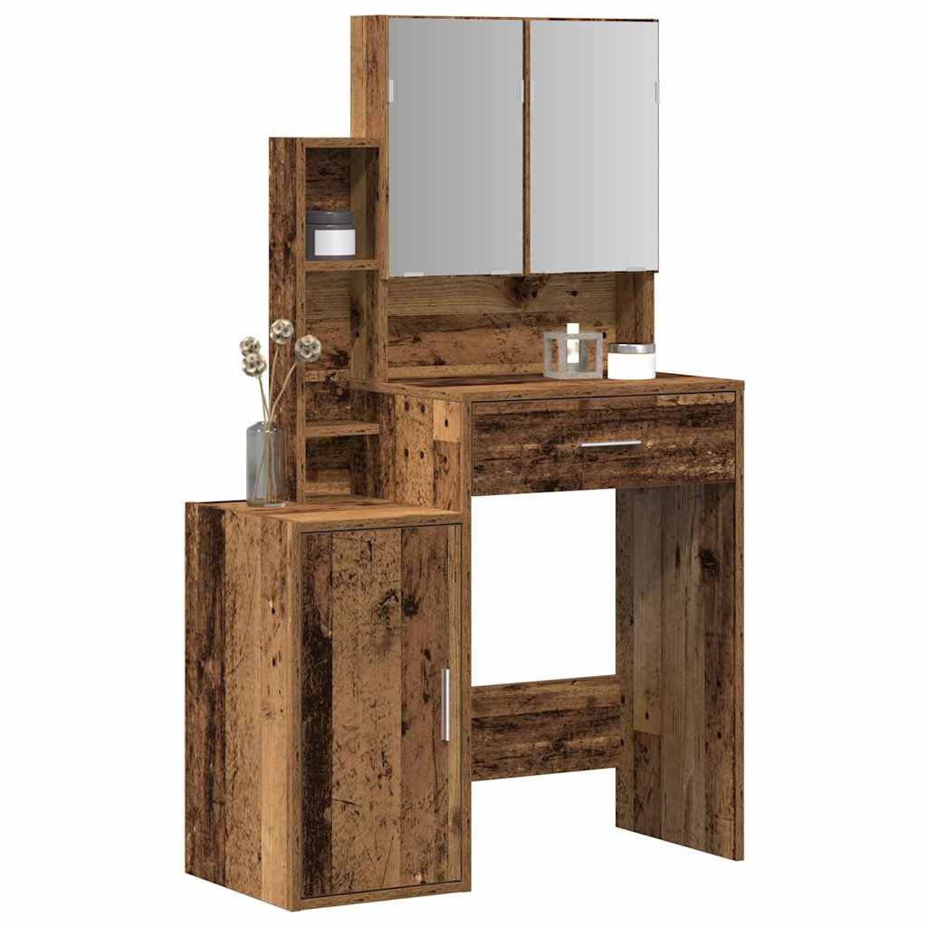 Dressing Table Old Wood 80 x 35 x 132 cm Engineered wood