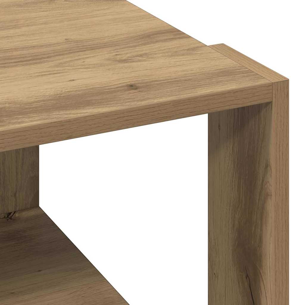 Coffee Table Artisan oak 51.5 x 51.5 x 30 cm Engineered wood