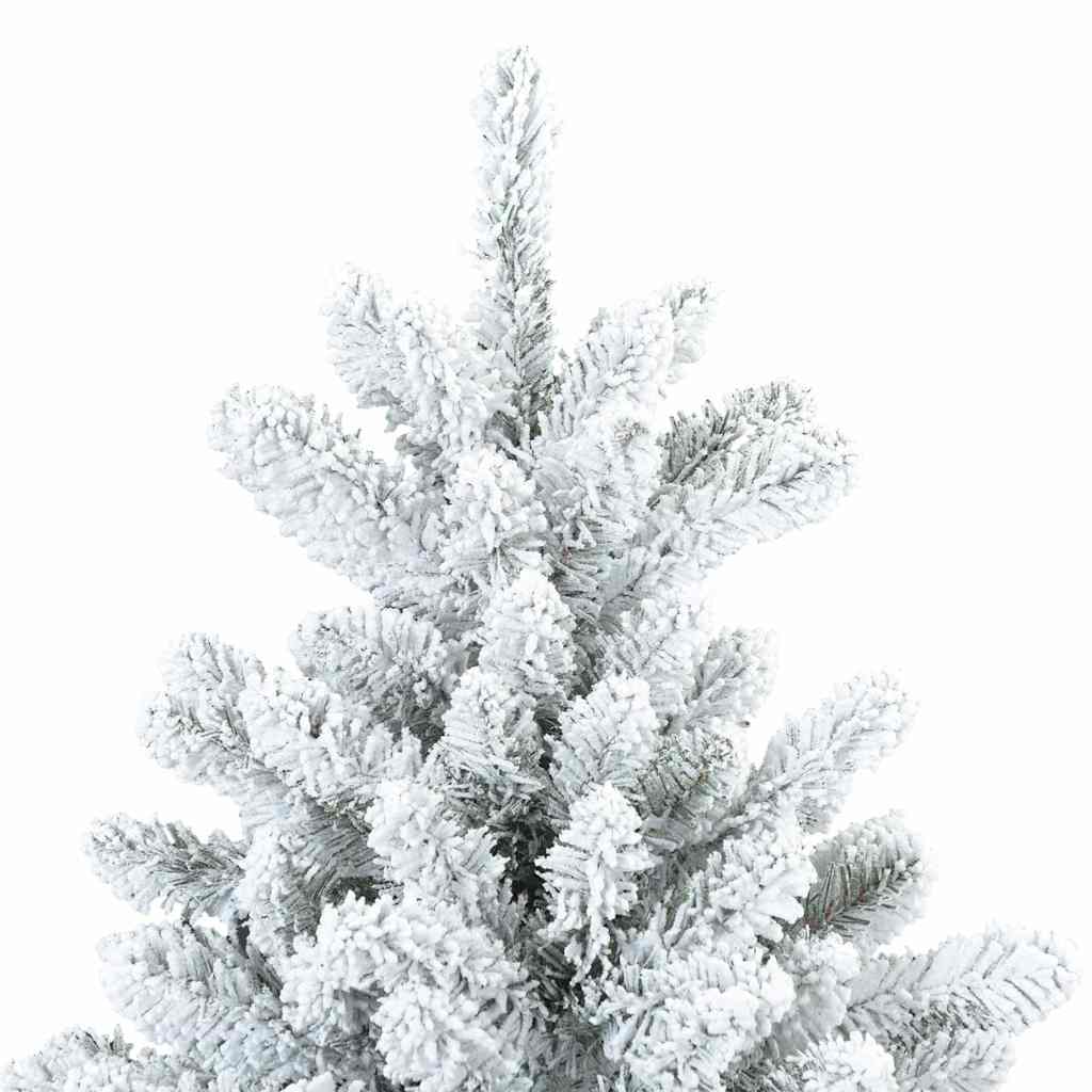 Artificial Hinged Christmas Tree Snow Flocked White 240 cm