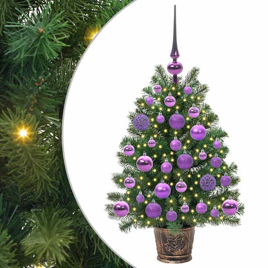Artificial Christmas Tree with 150 LEDs Green 75 cm PE and PVC