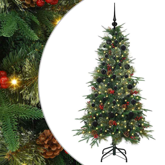 Artificial Hinged Christmas Tree Green 150 cm PE and PVC