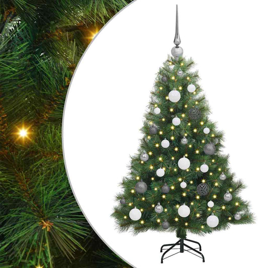 Artificial Christmas Tree with 150 LEDs Green 120 cm PE and PVC