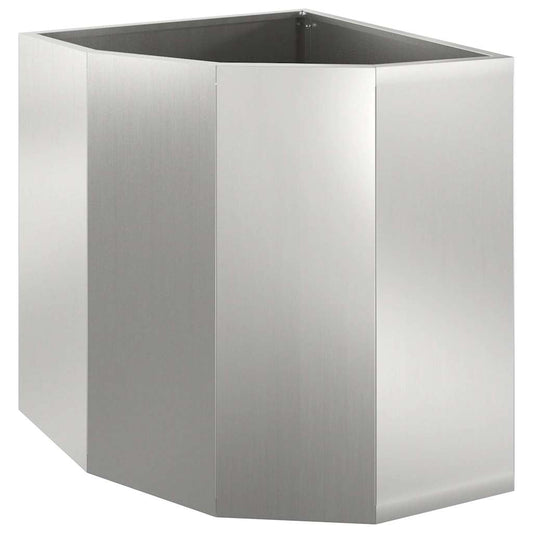 Corner Planter Silver 45 x 45 x 50 cm Galvanised steel