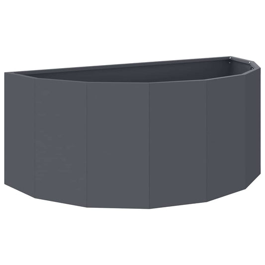 Planter Anthracite 90 x 45 x 35 cm Steel