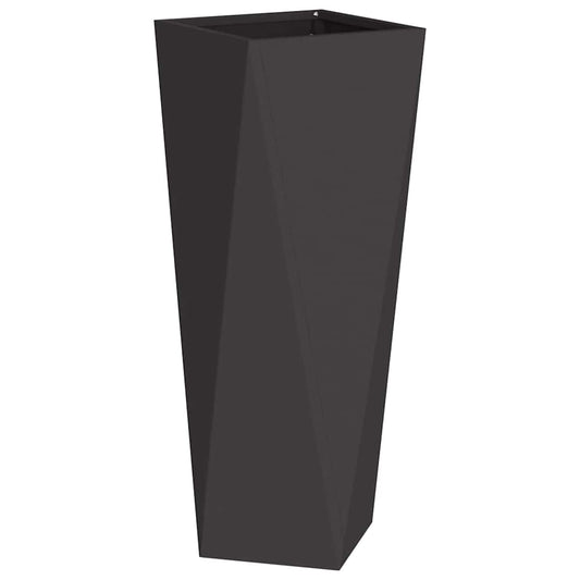 Planter Black 30 x 30 x 75 cm Steel