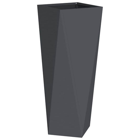 Planter Anthracite 30 x 30 x 75 cm Steel