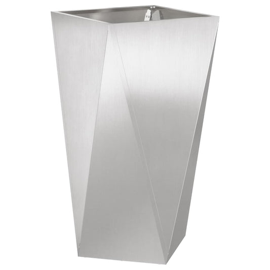 Planter Silver 40 x 40 x 75 cm Stainless Steel