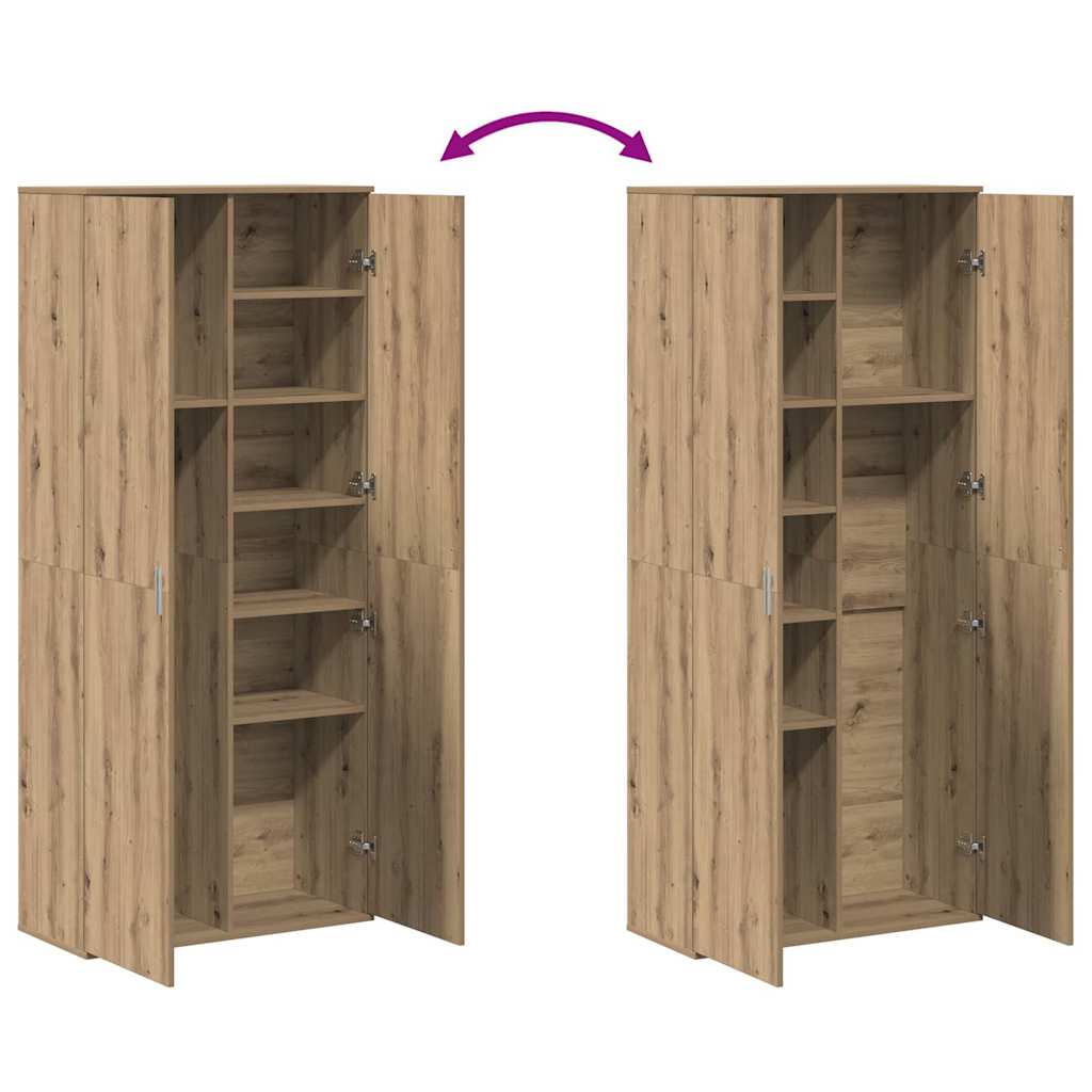 Highboard 80 x 35 x 180 cm Engineered Wood Artisan oak