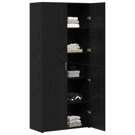 Highboard Black Oak 80 x 42 x 185 cm