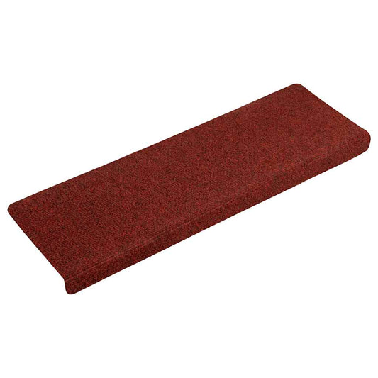 Stair Mats Self-adhesive 30 pcs 65x21x4 cm Bordeaux Red Rectangular Edge
