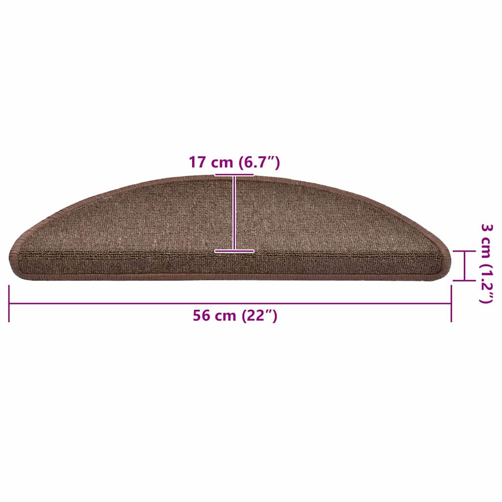 Self-adhesive Stair Mats 30 pcs 56 x 17 x 3 cm Non-Slip
