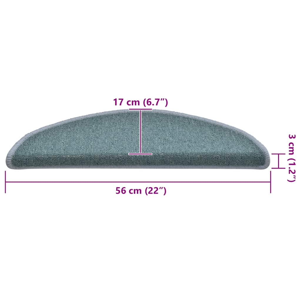 Self-adhesive Stair Mats 30 pcs 56 x 17 x 3 cm Non-Slip