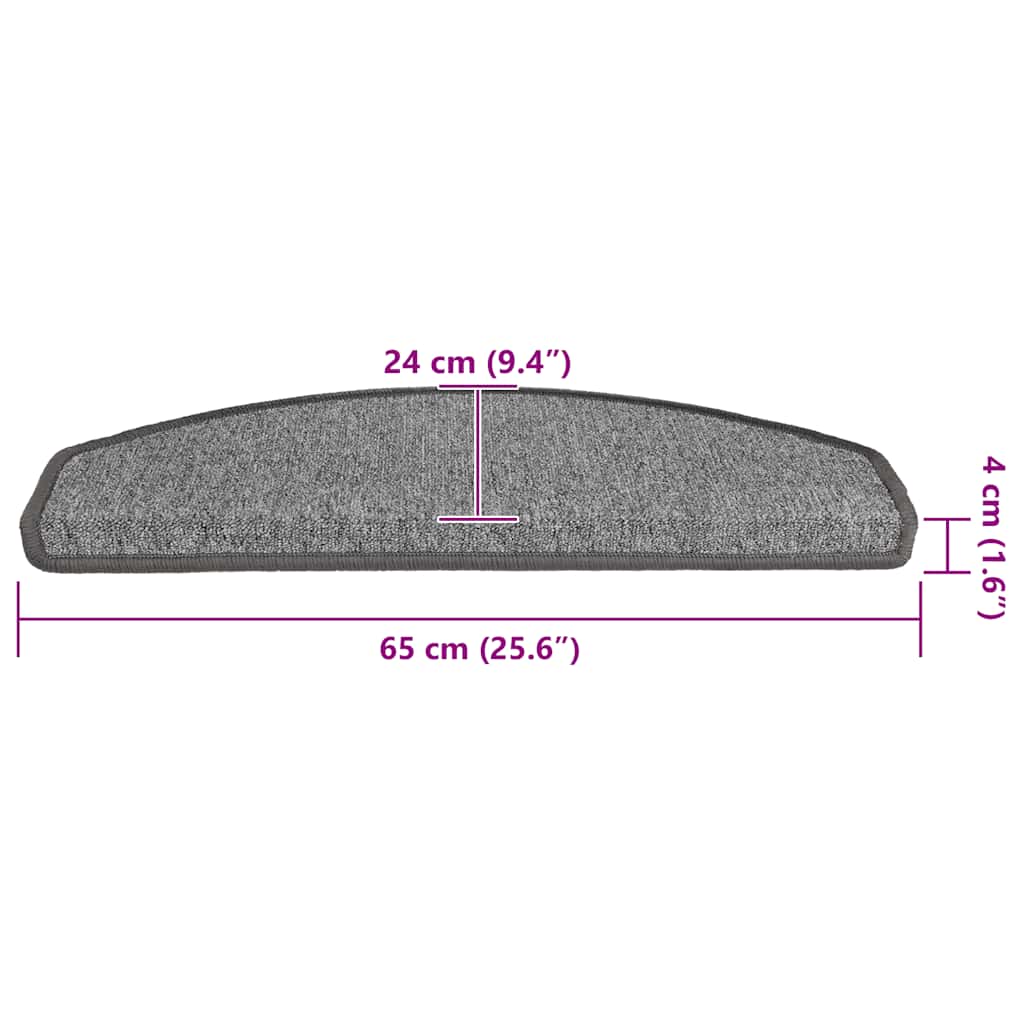 Self-adhesive Stair Mats 30 pcs 65 x 24 x 4 cm Non-Slip