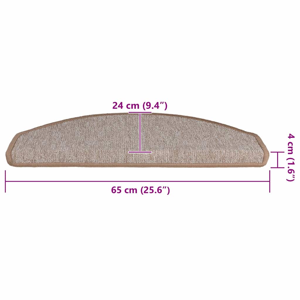 Self-adhesive Stair Mats 30 pcs 65 x 24 x 4 cm Non-Slip