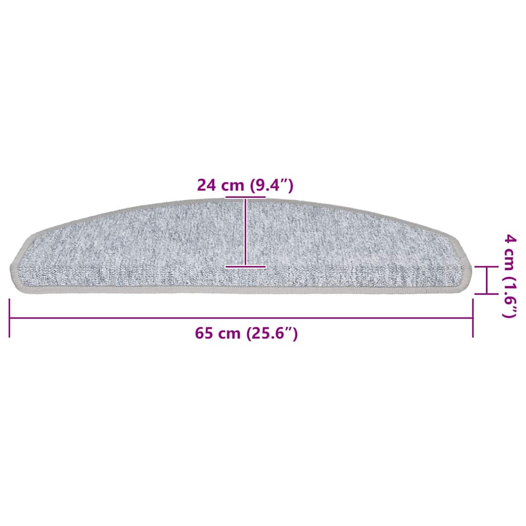 Self-adhesive Stair Mats 30 pcs 65 x 24 x 4 cm Non-Slip
