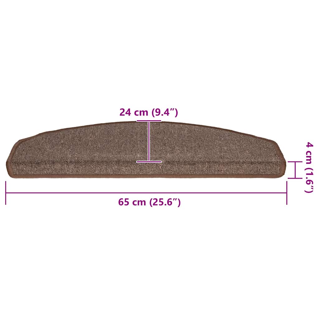 Self-adhesive Stair Mats 30 pcs 65 x 24 x 4 cm Non-Slip