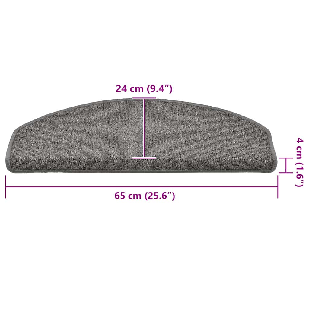 Self-adhesive Stair Mats 30 pcs 65 x 24 x 4 cm Non-Slip