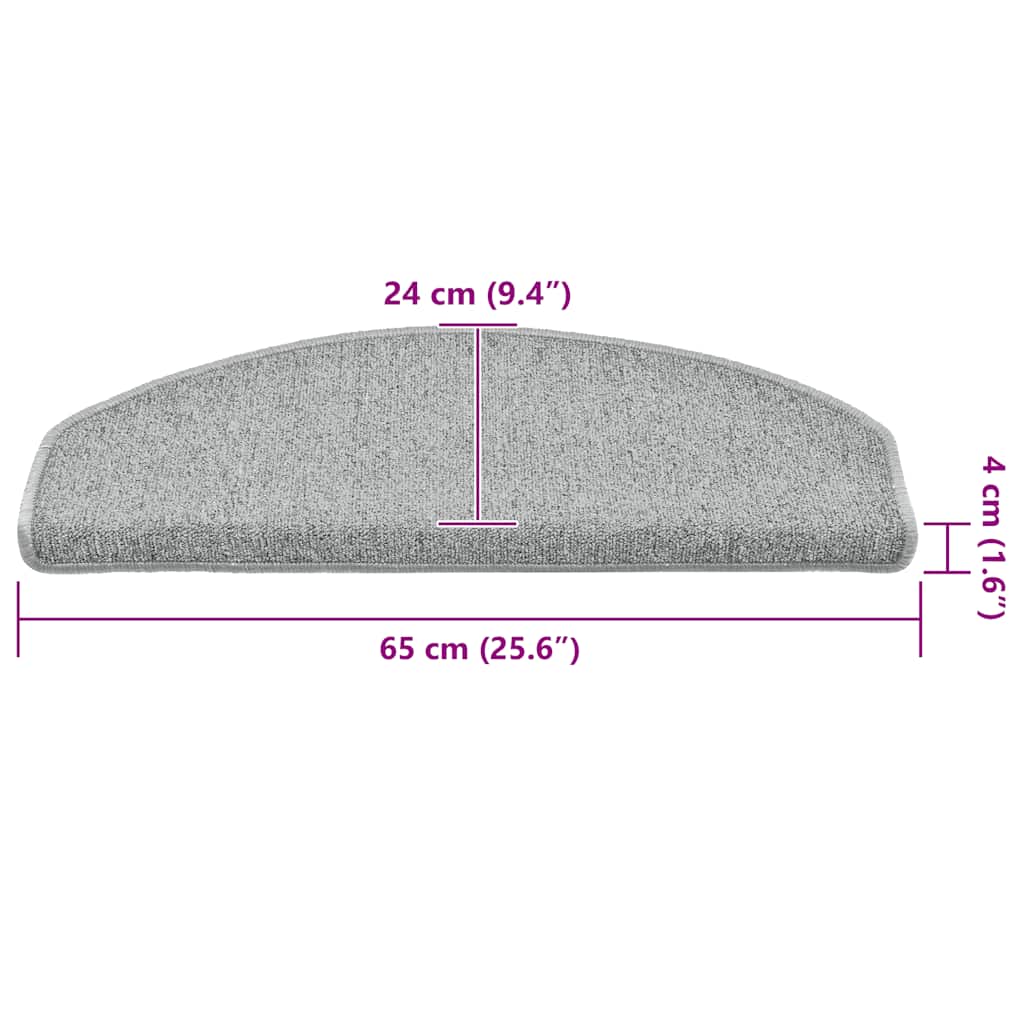 Self-adhesive Stair Mats 30 pcs 65 x 24 x 4 cm Non-Slip