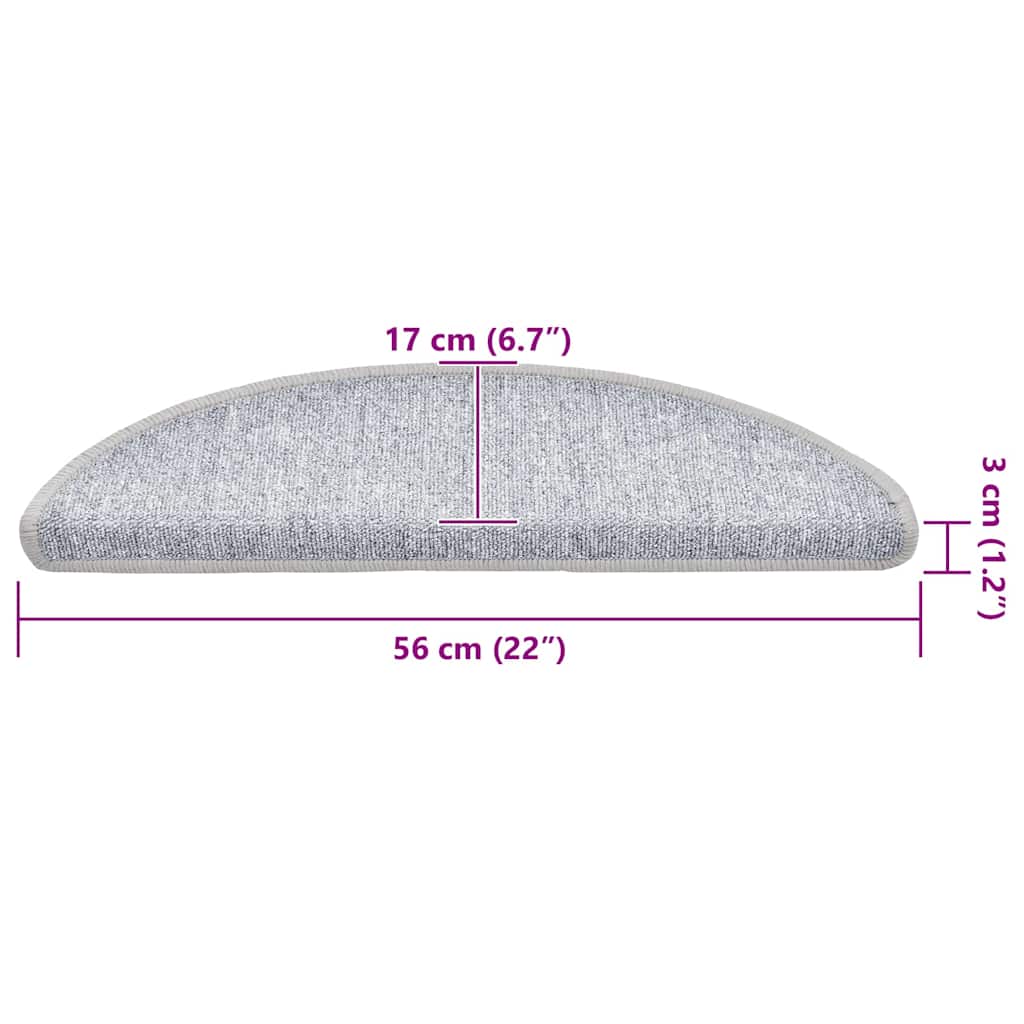 Self-adhesive Stair Mats 20 pcs 56 x 17 x 3 cm Non-Slip