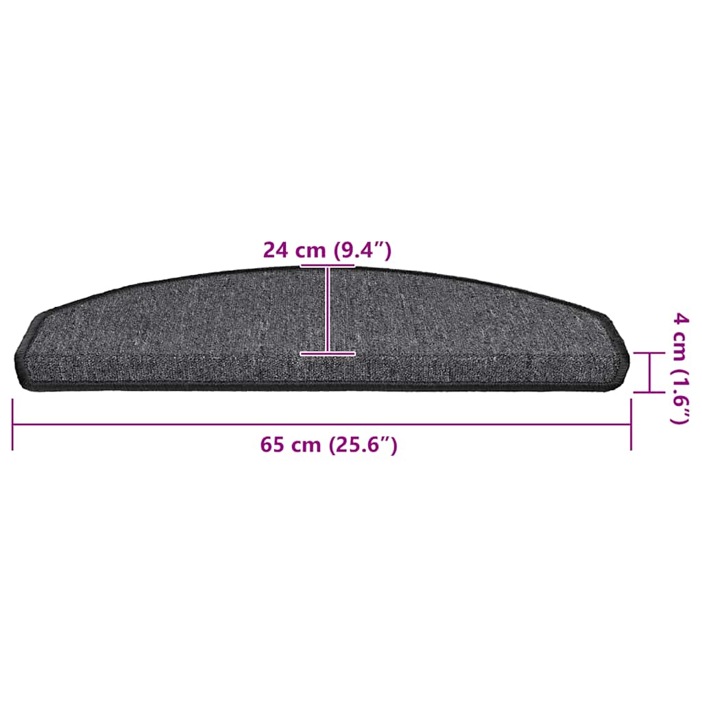 Self-adhesive Stair Mats 20 pcs 65 x 24 x 4 cm Non-Slip