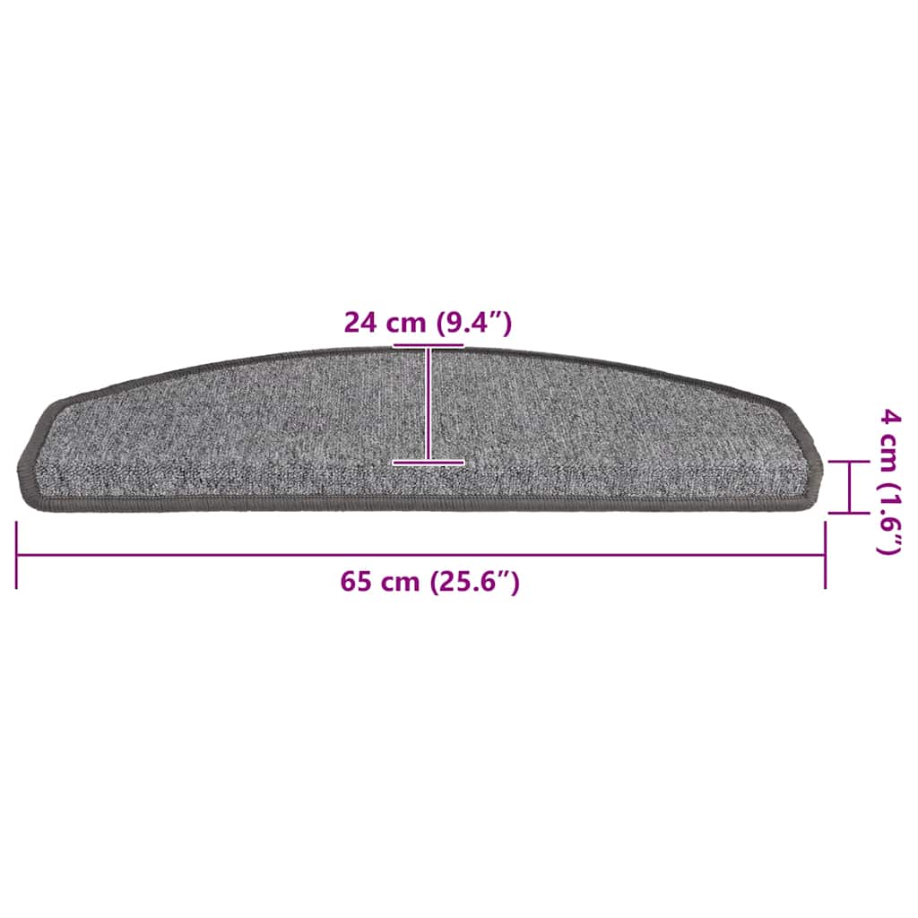 Self-adhesive Stair Mats 20 pcs 65 x 24 x 4 cm Non-Slip
