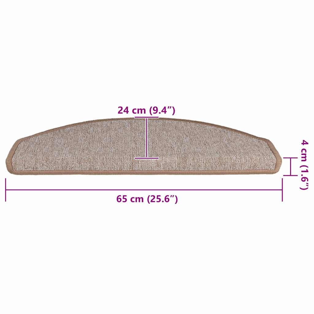 Self-adhesive Stair Mats 20 pcs 65 x 24 x 4 cm Non-Slip