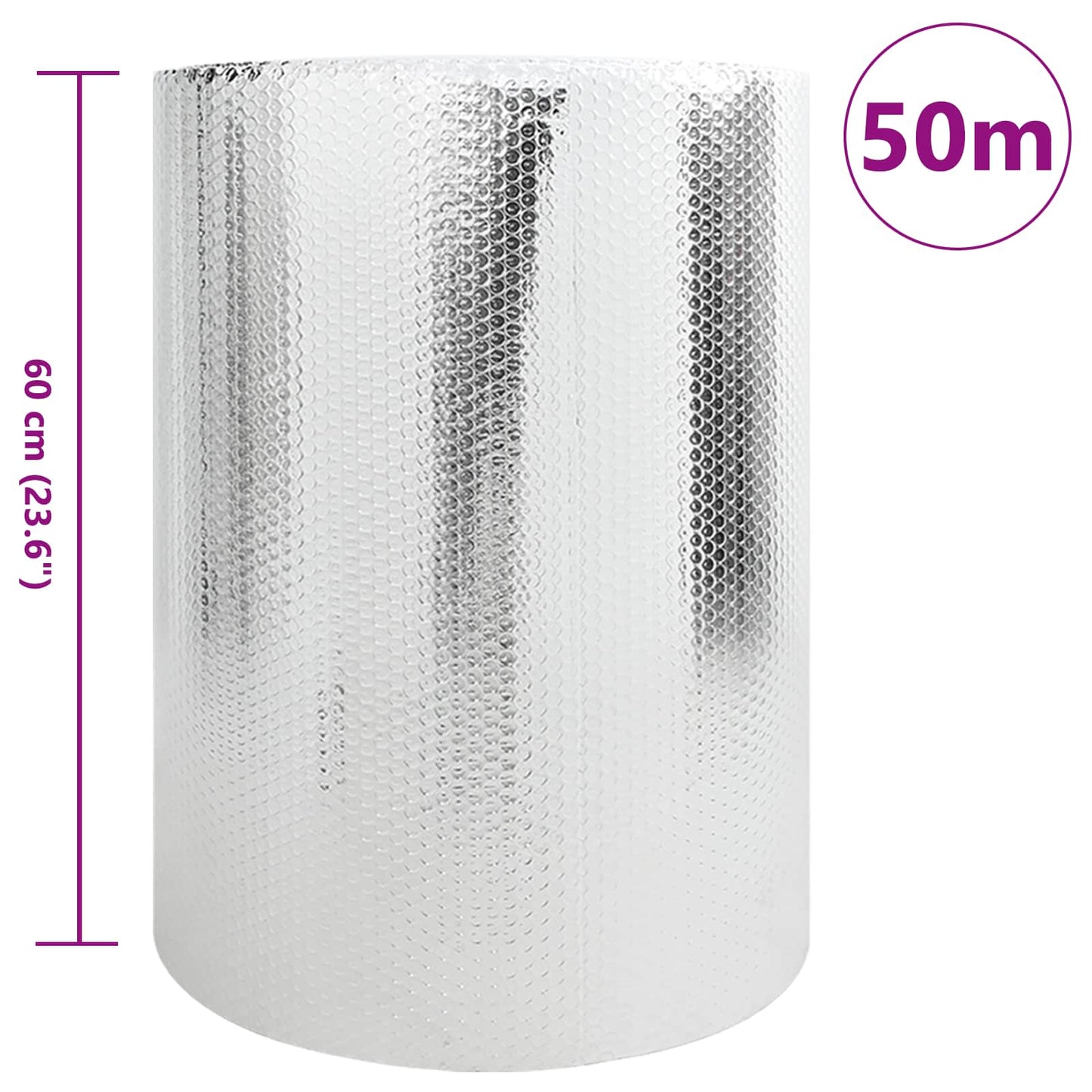 Radiator Heat Reflector Silver 50 x 0.6 m Polyethylene