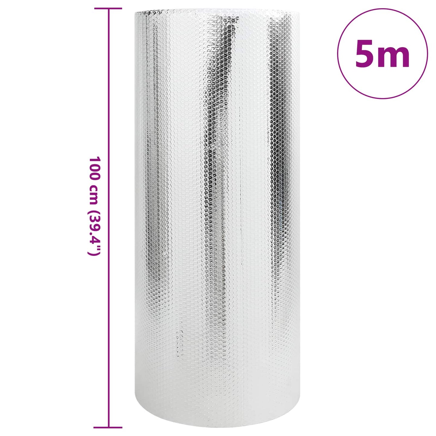 Radiator Heat Reflector Silver 5 x 1 m Polyethylene
