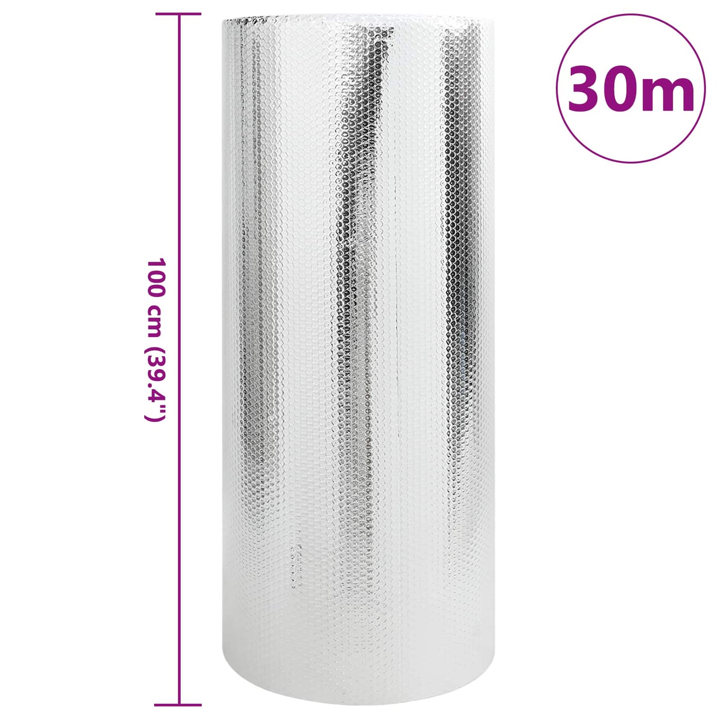 Radiator Heat Reflector Silver 30 x 1 m Polyethylene