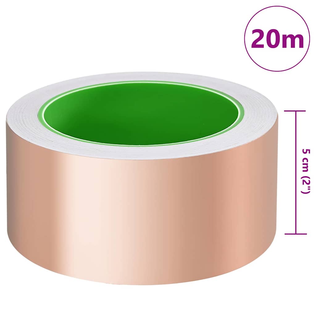 Double-Sided Copper Tape for Snail Protection 50 mm x 20 m