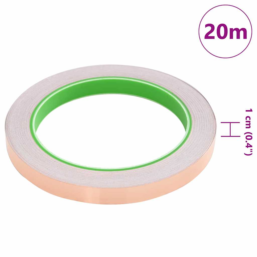 Double-Sided Copper Tape for Snail Protection 10 mm x 20 m
