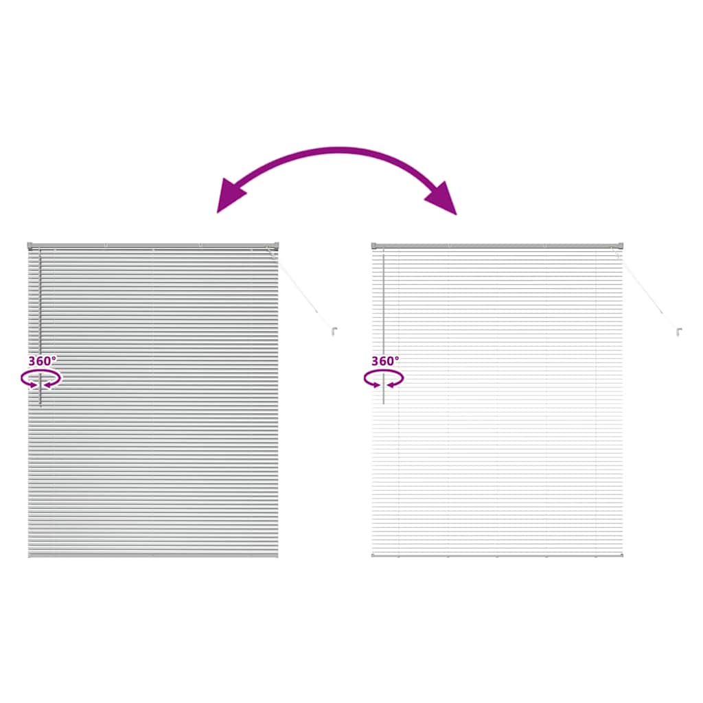 Venetian Blinds Silver 175 x 140 cm Aluminium