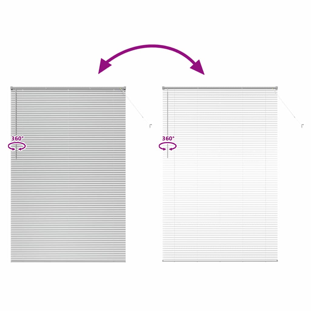 Venetian Blinds Silver 220 x 145 cm Aluminium