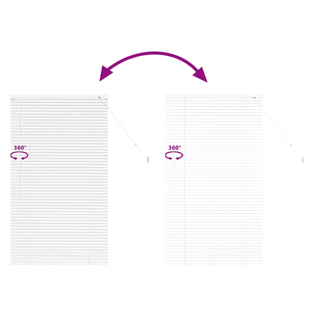 Venetian Blinds White 130 x 70 cm Aluminium
