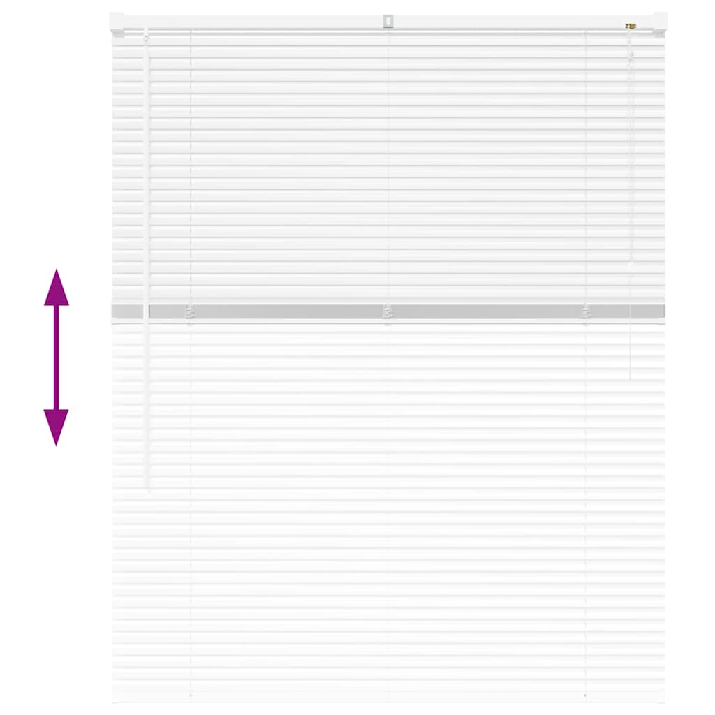 Venetian Blinds White 130 x 100 cm Aluminium