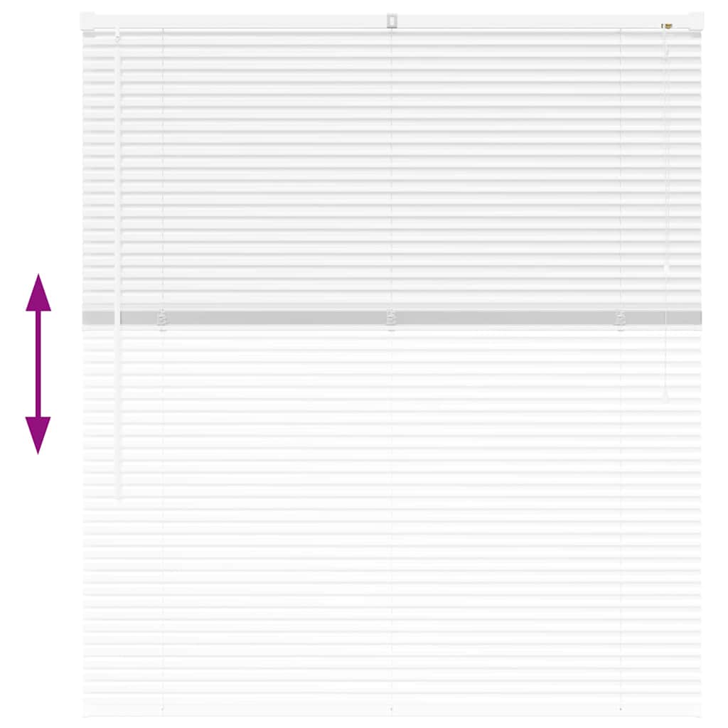 Venetian Blinds White 130 x 120 cm Aluminium