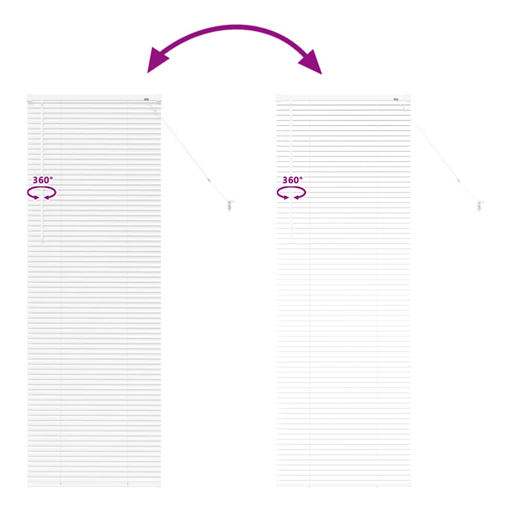 Venetian Blinds White 175 x 65 cm Aluminium