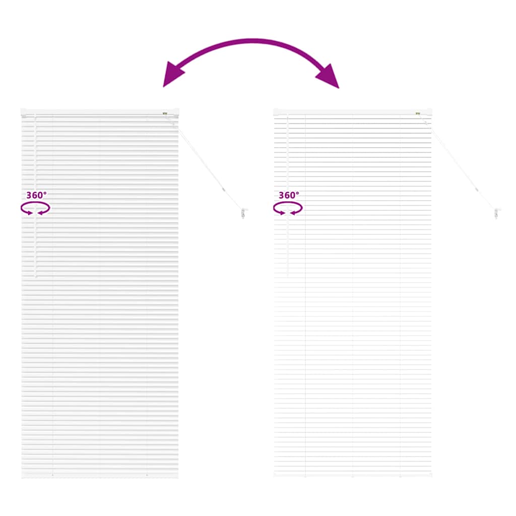 Venetian Blinds White 175 x 80 cm Aluminium