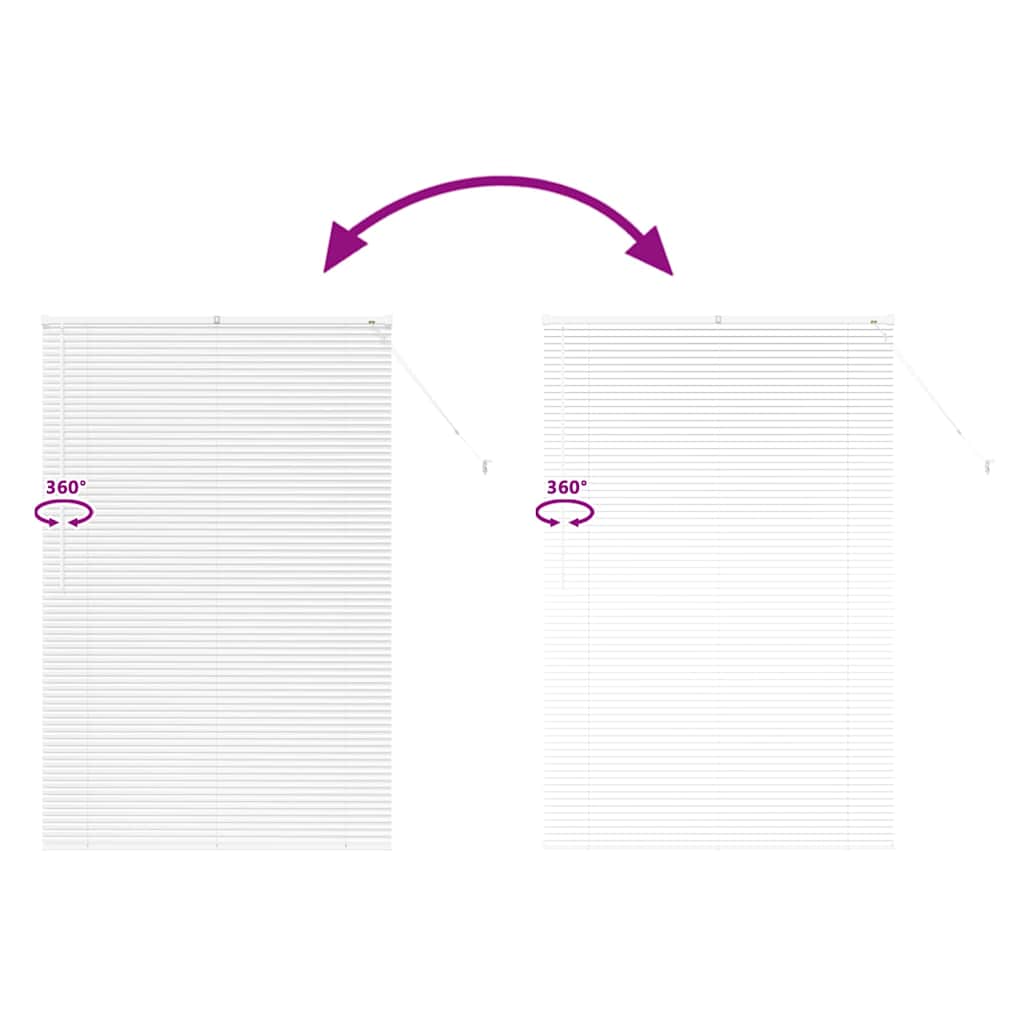 Venetian Blinds White 175 x 115 cm Aluminium