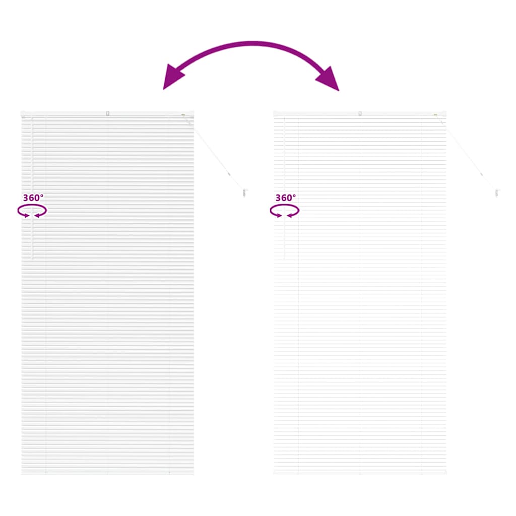Venetian Blinds White 220 x 100 cm Aluminium