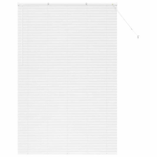 Venetian Blinds White 220 x 145 cm Aluminium