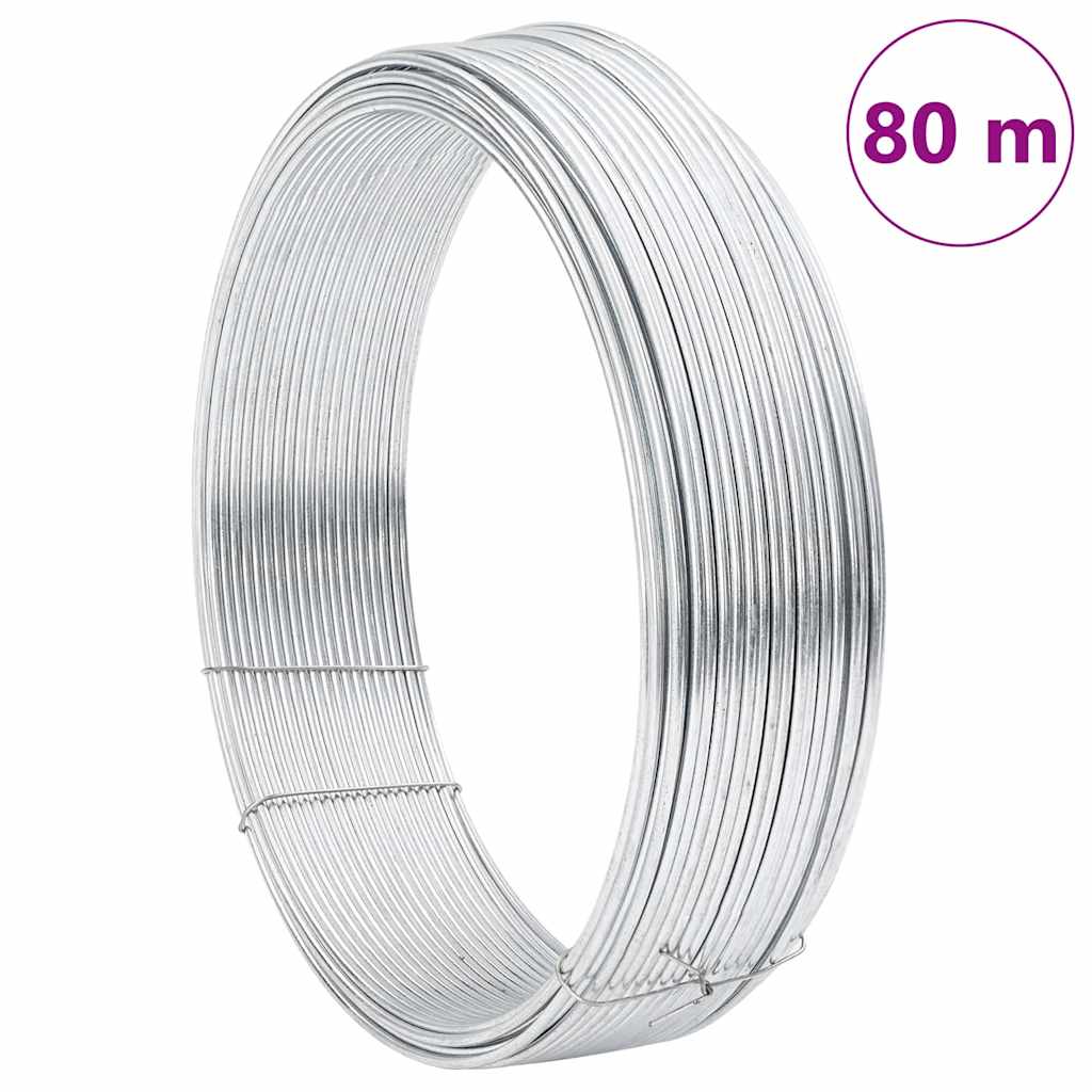 Fence Binding Wire Silver 80 m Hot dip galvanized wire